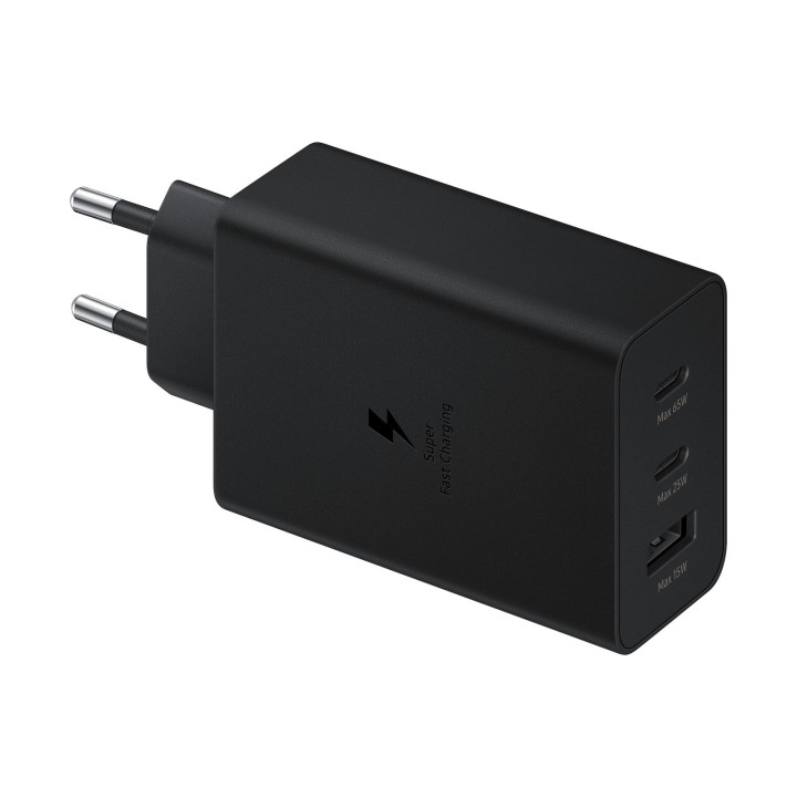 SAMSUNG MOBILE TRAVEL ADAPTER 65W TRIO USB-AType-C Type-C BLACK